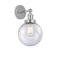 A thumbnail of the Innovations Lighting 616-1W-10-7-L Beacon Sconce Polished Chrome / Seedy