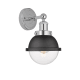 A thumbnail of the Innovations Lighting 616-1W-12-7 Hampden Sconce Polished Chrome / Matte Black / Clear