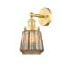 A thumbnail of the Innovations Lighting 616-1W-10-7 Chatham Sconce Satin Gold / Mercury