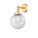 A thumbnail of the Innovations Lighting 616-1W-10-7-L Beacon Sconce Satin Gold / Seedy