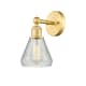 A thumbnail of the Innovations Lighting 616-1W-13-6 Conesus Sconce Satin Gold / Clear Crackle
