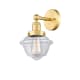 A thumbnail of the Innovations Lighting 616-1W-10-7 Oxford Sconce Satin Gold / Clear