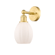 A thumbnail of the Innovations Lighting 616-1W-13-6 Eaton Sconce Satin Gold / Matte White