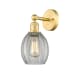 A thumbnail of the Innovations Lighting 616-1W-13-6 Eaton Sconce Satin Gold / Clear