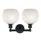 A thumbnail of the Innovations Lighting 616-2W 12 17 White Mouchette Vanity Alternate Image