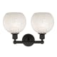 A thumbnail of the Innovations Lighting 616-2W 12 17 White Mouchette Vanity Alternate Image