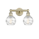 A thumbnail of the Innovations Lighting 616-2W-11-15 Athens Vanity Antique Brass / Clear Deco Swirl