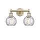 A thumbnail of the Innovations Lighting 616-2W-11-15 Athens Vanity Antique Brass / Clear Water Glass