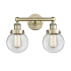 A thumbnail of the Innovations Lighting 616-2W-10-16 Beacon Vanity Antique Brass / Clear