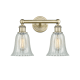 A thumbnail of the Innovations Lighting 616-2W-14-15 Hanover Vanity Antique Brass / Mouchette