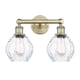 A thumbnail of the Innovations Lighting 616-2W-11-15 Waverly Vanity Antique Brass / Clear