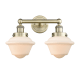 A thumbnail of the Innovations Lighting 616-2W-10-16 Oxford Vanity Antique Brass / Matte White