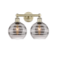 A thumbnail of the Innovations Lighting 616-2W 12 17 Rochester Vanity Antique Brass / Light Smoke