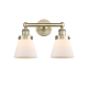 A thumbnail of the Innovations Lighting 616-2W-10-16 Cone Vanity Antique Brass / Matte White