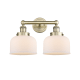 A thumbnail of the Innovations Lighting 616-2W-10-16-L Bell Vanity Antique Brass / Matte White