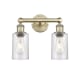 A thumbnail of the Innovations Lighting 616-2W-11-13 Clymer Vanity Antique Brass / Seedy