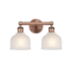 A thumbnail of the Innovations Lighting 616-2W-11-15 Dayton Vanity Antique Copper / White