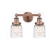 A thumbnail of the Innovations Lighting 616-2W-10-16 Bell Vanity Antique Copper / Clear Deco Swirl