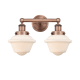 A thumbnail of the Innovations Lighting 616-2W-10-16 Oxford Vanity Antique Copper / Matte White