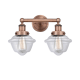 A thumbnail of the Innovations Lighting 616-2W-10-16 Oxford Vanity Antique Copper / Clear