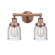 A thumbnail of the Innovations Lighting 616-2W-10-16 Bell Vanity Antique Copper / Seedy