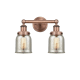 A thumbnail of the Innovations Lighting 616-2W-10-16 Bell Vanity Antique Copper / Silver Plated Mercury