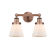 A thumbnail of the Innovations Lighting 616-2W-10-16 Cone Vanity Antique Copper / Matte White