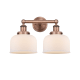 A thumbnail of the Innovations Lighting 616-2W-10-16-L Bell Vanity Antique Copper / Matte White