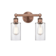 A thumbnail of the Innovations Lighting 616-2W-11-13 Clymer Vanity Antique Copper / Clear