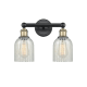 A thumbnail of the Innovations Lighting 616-2W-12-14 Caledonia Vanity Black Antique Brass / Mouchette