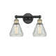 A thumbnail of the Innovations Lighting 616-2W-13-15 Conesus Vanity Black Antique Brass / Clear Crackle