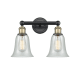 A thumbnail of the Innovations Lighting 616-2W-14-15 Hanover Vanity Black Antique Brass / Fishnet