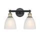 A thumbnail of the Innovations Lighting 616-2W-12-15 Castile Vanity Black Antique Brass / White