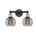 A thumbnail of the Innovations Lighting 616-2W 10 15 Rochester Vanity Black Antique Brass / Light Smoke