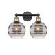 A thumbnail of the Innovations Lighting 616-2W 12 17 Rochester Vanity Black Antique Brass / Light Smoke