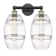 A thumbnail of the Innovations Lighting 616-2W 12 17 Vaz Vanity Black Antique Brass / Clear