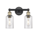 A thumbnail of the Innovations Lighting 616-2W-11-13 Clymer Vanity Black Antique Brass / Seedy