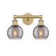 A thumbnail of the Innovations Lighting 616-2W 10 15 Athens Deco Swirl Vanity Brushed Brass / Light Smoke Deco Swirl