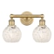 A thumbnail of the Innovations Lighting 616-2W 10 15 White Mouchette Vanity Brushed Brass