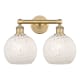 A thumbnail of the Innovations Lighting 616-2W 12 17 White Mouchette Vanity Brushed Brass