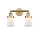 A thumbnail of the Innovations Lighting 616-2W-11-14 Canton Vanity Brushed Brass / Matte White