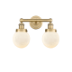 A thumbnail of the Innovations Lighting 616-2W-10-16 Beacon Vanity Brushed Brass / Matte White