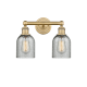 A thumbnail of the Innovations Lighting 616-2W-12-14 Caledonia Vanity Brushed Brass / Charcoal