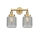 A thumbnail of the Innovations Lighting 616-2W-12-15 Stanton Vanity Brushed Brass / Clear Wire Mesh