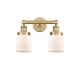 A thumbnail of the Innovations Lighting 616-2W-10-16 Bell Vanity Brushed Brass / Matte White