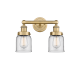 A thumbnail of the Innovations Lighting 616-2W-10-16 Bell Vanity Brushed Brass / Clear