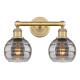 A thumbnail of the Innovations Lighting 616-2W 10 15 Rochester Vanity Brushed Brass / Light Smoke