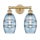 A thumbnail of the Innovations Lighting 616-2W 10 15 Vaz Vanity Brushed Brass / Princess Blue