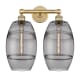 A thumbnail of the Innovations Lighting 616-2W 12 17 Vaz Vanity Brushed Brass / Light Smoke