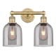 A thumbnail of the Innovations Lighting 616-2W 12 15 Bella Vanity Brushed Brass / Light Smoke